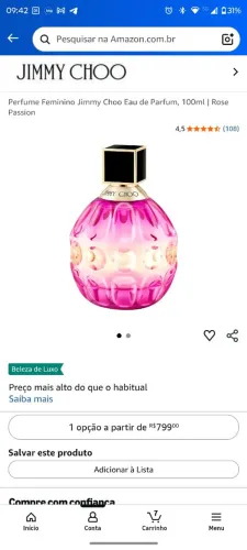 Perfume Feminino Jimmy Choo Rose Passion Eau de Parfum - 100 ml ?