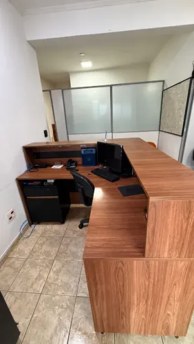 Mesa escritorio recepção em L