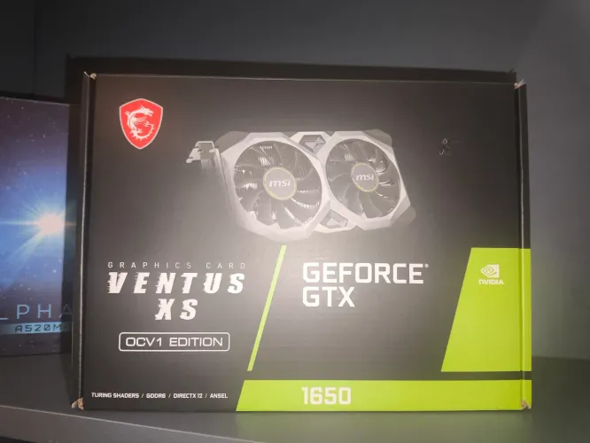 Placa de Vídeo gamer GTX 1650, GDDR6, 4GB VRAM, Edição LIMITADA MSI ventus 2X OC
