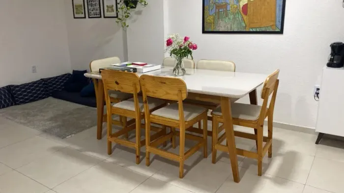 Mesa Retangular 6 Lugares