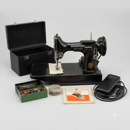 Raridade: Máquina de Costura Singer 221 Featherweight Completa (Funcionando)