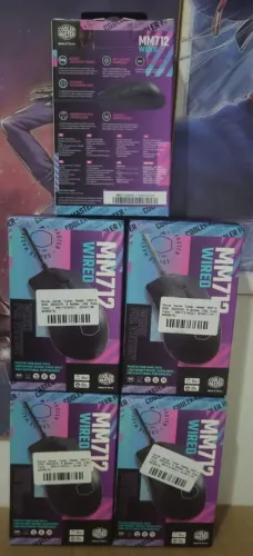 mouse gamer cooler master mm712 26000dpi 6 botoes rgb usb preto novo lacrado nota e garant