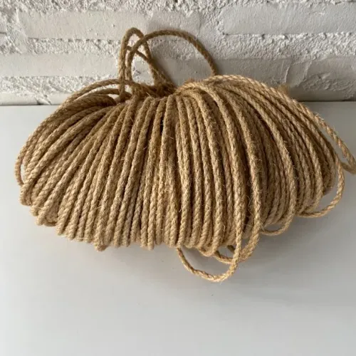 Rf.423 Corda de sisal 5 mm - versátil p/ usos domésticos, artesanais e funcionais, felinos