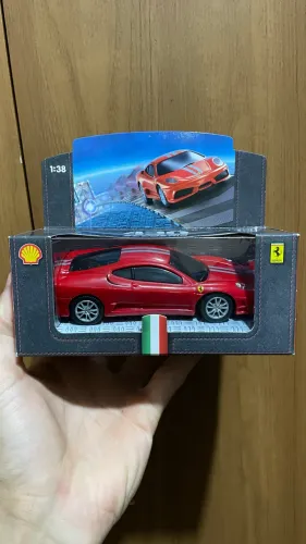 Miniatura Ferrari 430 Scuderia 1:38 Coleção Shell V-power