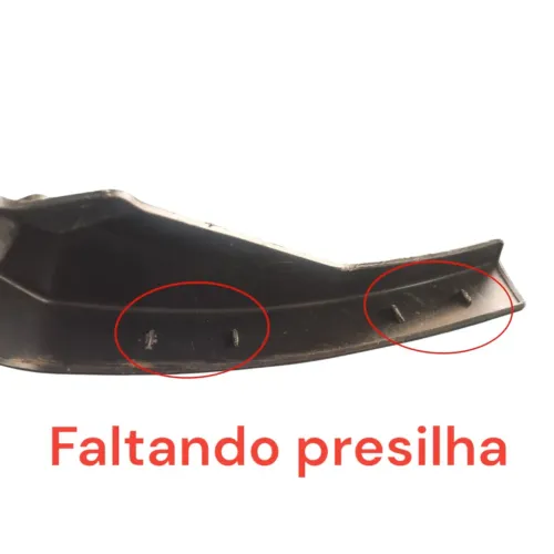 Acabamento Esquerdo Parachoque Evoque 2012 2013 Preto