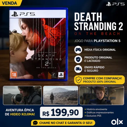 Death Stranding 2: On The Beach - PS5 | Mídia Física | Excelente Estado