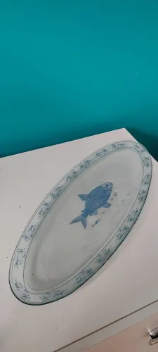 Bandeja peixeira em vidro