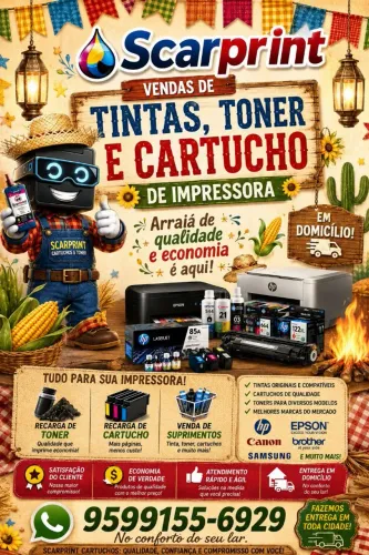 Scarprint venda de tintas toner e cartuchos de impressoras 
