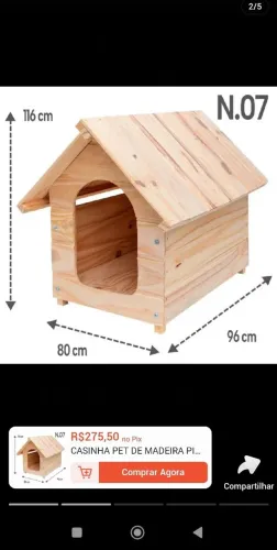 Casinha de cachorro N°7