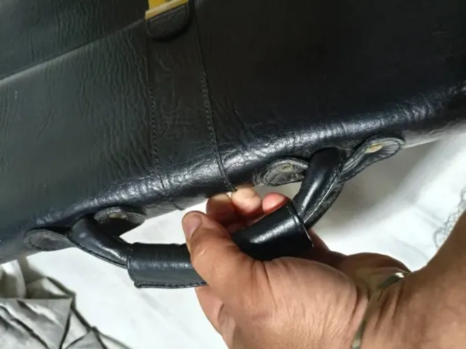 Maleta/Bolsa masculina em couro legítimo