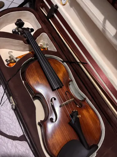 Violino Rolim Master+capa de luxo meia lua 