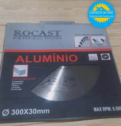 Disco serra circular 300x30 alumínio rocast