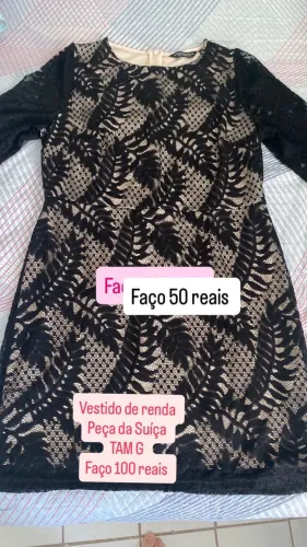 Vestido de renda importado