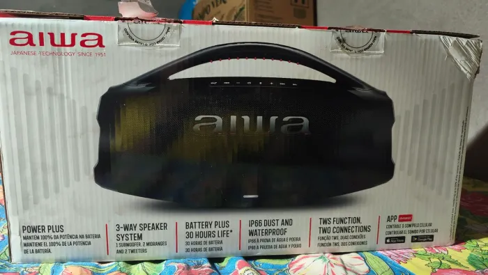 Caixa bombox aiwa