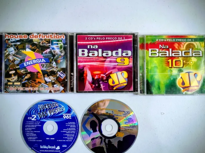CD ORIGINAL PACOTE, ENERGIA97, JP e 96,9FM - TOTAL DE 7 CDs 