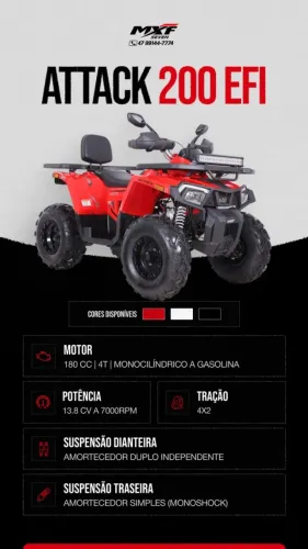 MXF quadriciclo ATTACK 200cc