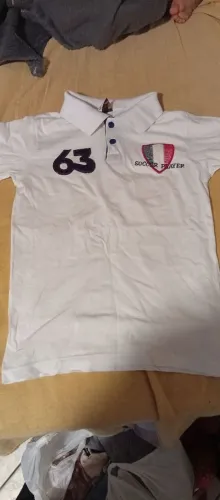 Camisa Polo Infantil Menino Sapeca - Tamanho 8 Anos - Branca