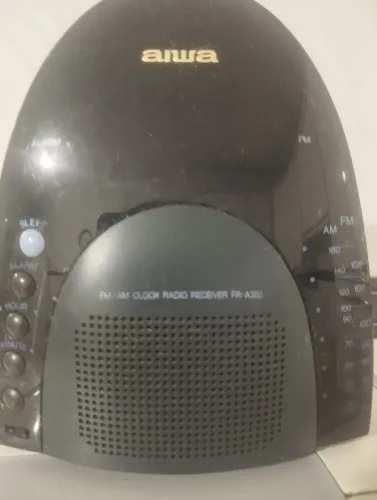 Rádio relógio Aiwa raridade vintage 