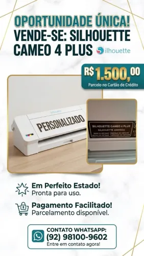 Vende-se Silhouette Cameo 4 Plus