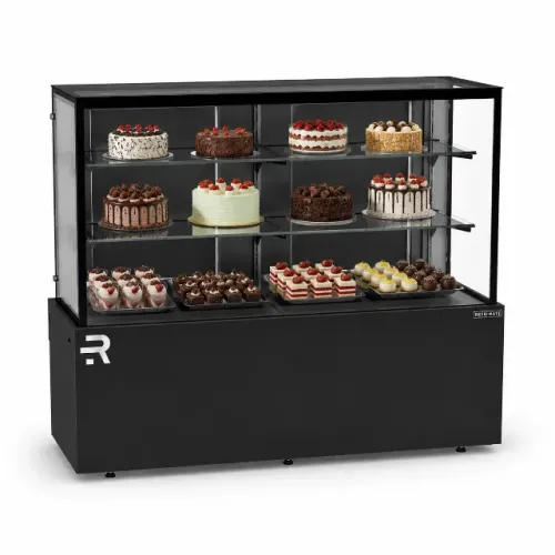 Vitrine Confeitaria Refrigerada Vanguard Top 1,45 m All Black Refrimate R$ 8899