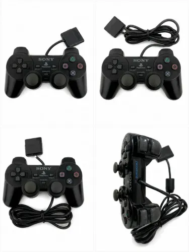 Controle Sony Dualshock 2 PlayStation 2 Original preto (Leia a descrição)