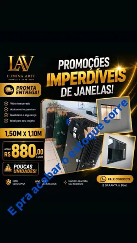 Grande promoção de janelas padrão 150x110 Fumê
