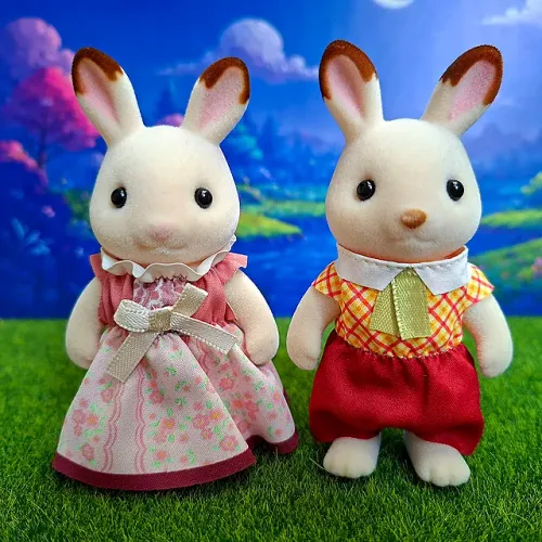 Sylvanian Families - Pai e Mãe Coelhos Chocolate