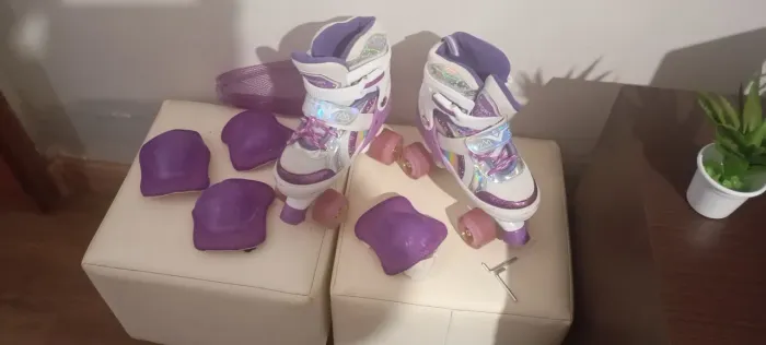 Patins com rodinhas em LED.