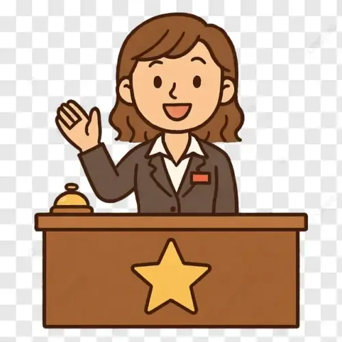 Recepcionista de pousada