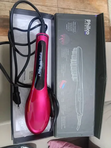 Escova Alisadora Philco Premium Easy Brush Bivolt - Semi-nova na Caixa