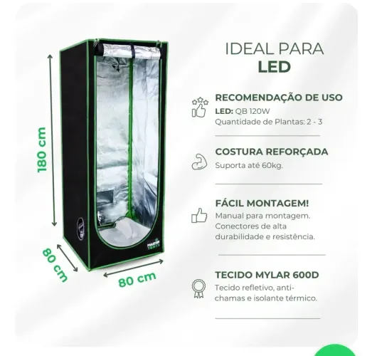 Estufa grow 80x80
