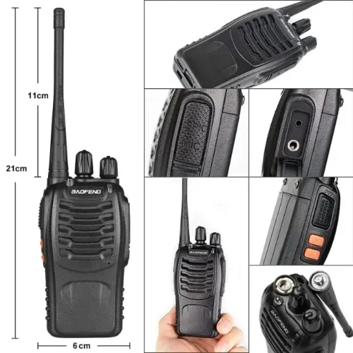 Kit Rádio Comunicador Walkie Talkie até 4km
