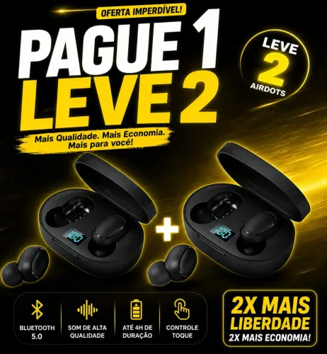 Promoção Redimi airdots 2 Xiami pague 1  leve 2