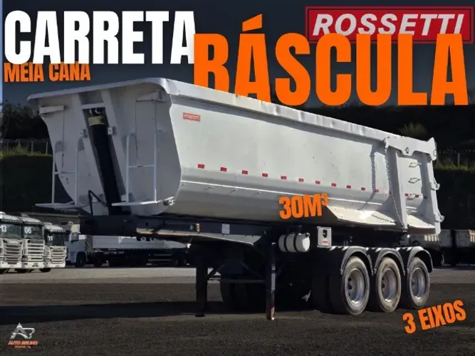 Rossetti SRBA Basculante 2024 Meia Cana 30m³ 3 Eixos