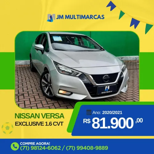 Nissan Versa Exclusive 1.6 16V Flex AUT 2021
