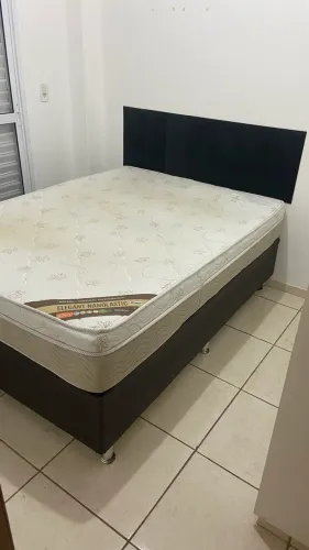 Cama Box Casal Ortobom (Base + Colchão)