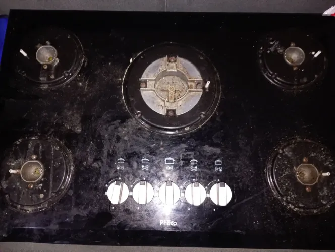Fogão Cooktop 5 bocas, sem as trempe no estado