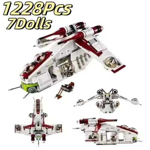 Star wars republic gunship similar lego 1228 peças