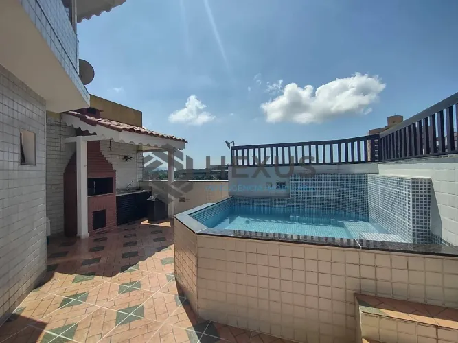 Cobertura Triplex com Varanda Gourmet e Lazer na Enseada, Guarujá