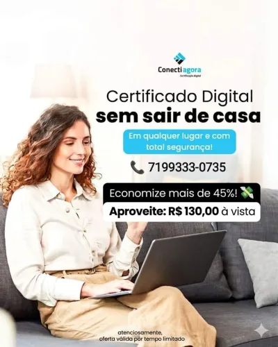 Oferta Certificado Digital A1 E-CNPJ 