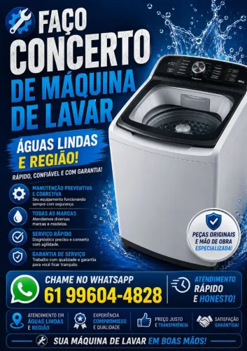 Concerto de máquina de lavar .