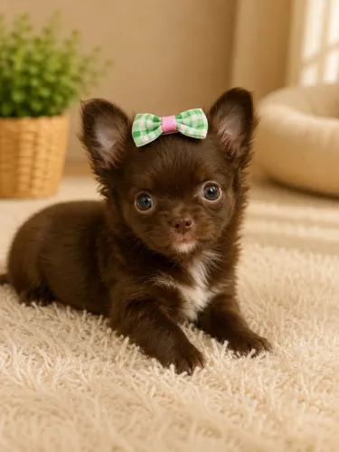 chihuahua pêlo macio e cor que o Brasil inteiro Ama!