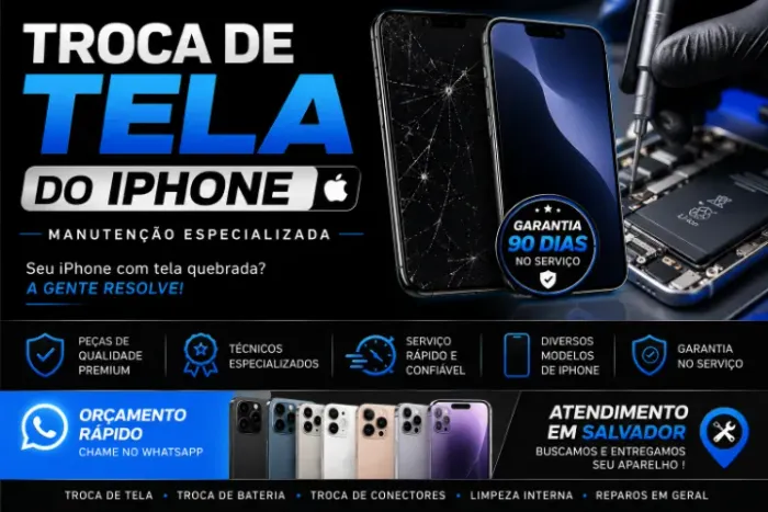Troca de Tela de iPhone | Assistência Técnica