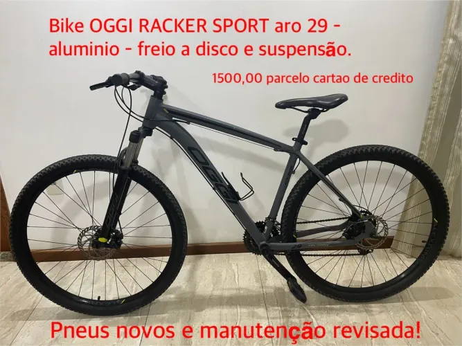 Bicicleta oggi racker sport aro 29 aluminio freio a disco