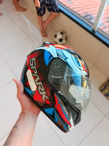 Capacete Ebf Dragon Moto Tamanho 58 na Caixa