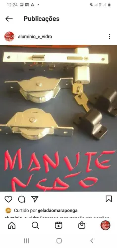 Manutenção de portão de alumínio