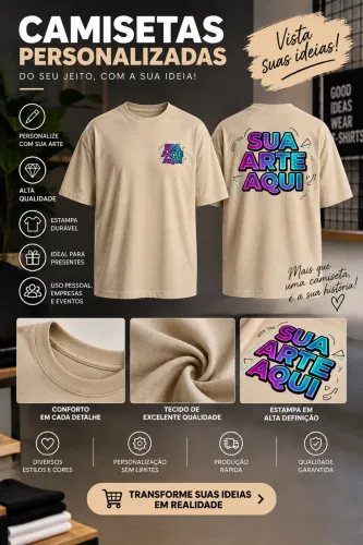 ? Camisetas Personalizadas | Transforme Sua Ideia em Uma Peça Exclusiva