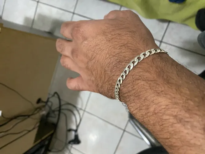Pulseira Prata Escama de Peixe