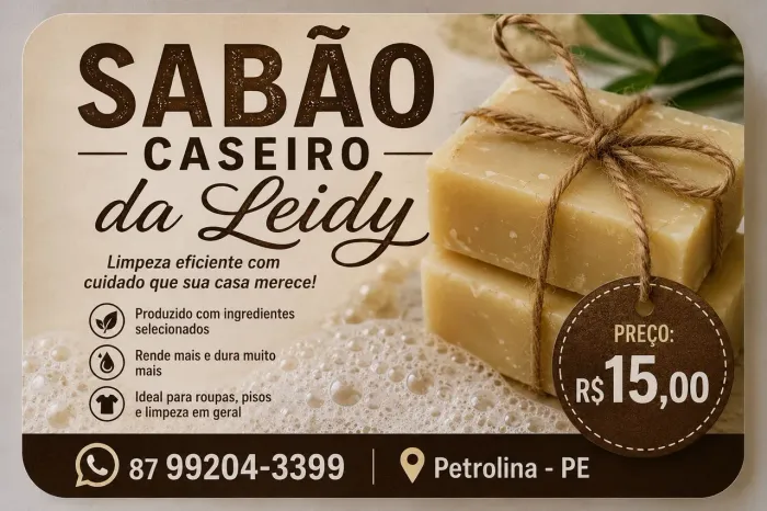 Sabão caseiro 