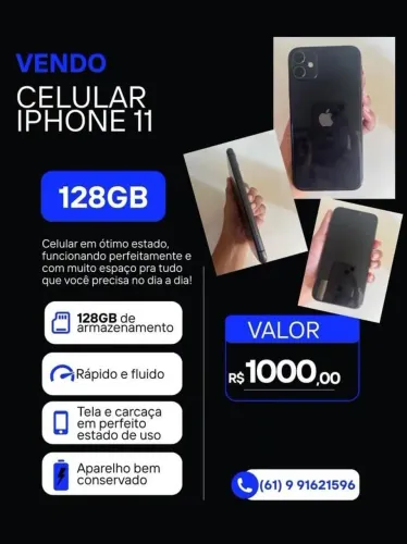 IPhone 11 128GB Somente Venda